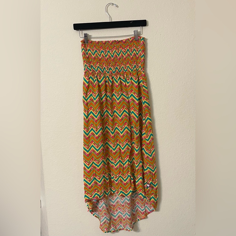 Y2k Hello Kitty Chevron Summer Sundress